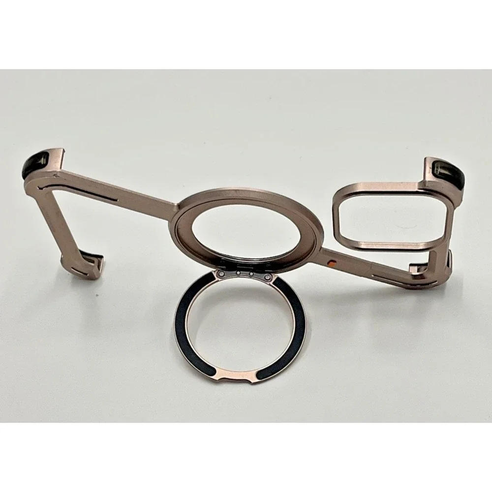 OATSBASF Minimalist Armor Bumper for iPhone 16 Pro Max Rose Gold‎